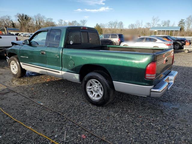 1B7GL22X91S114600 - 2001 DODGE DAKOTA GREEN photo 2