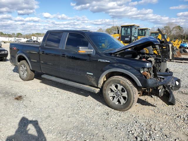 1FTFW1ET2BFC49885 - 2011 FORD F150 SUPERCREW BLACK photo 4