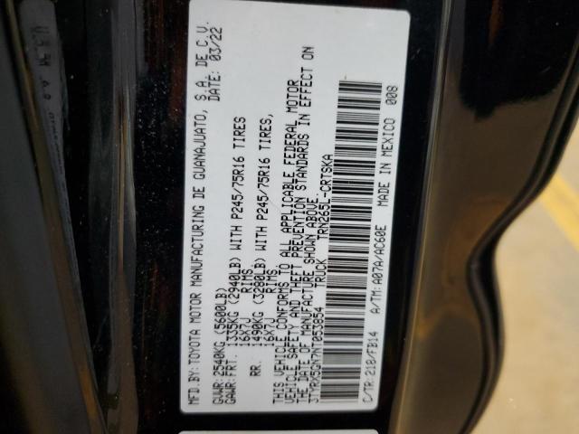 3TYRX5GN7NT053854 - 2022 TOYOTA TACOMA ACCESS CAB Schwarz Foto 12