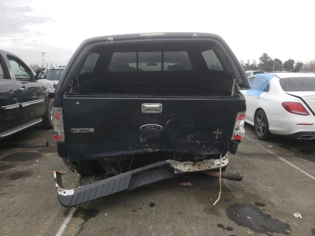 1FTRW12W75KE27541 - 2005 FORD F150 SUPERCREW BLACK photo 6