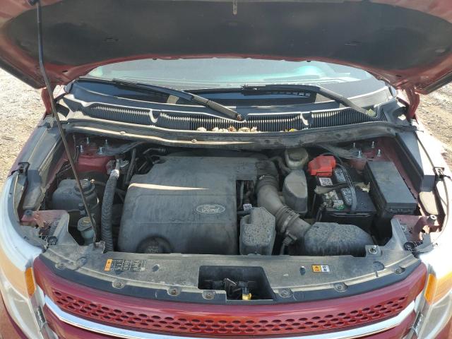 1FM5K8F80DGC20596 - 2013 FORD EXPLORER LIMITED RED photo 12
