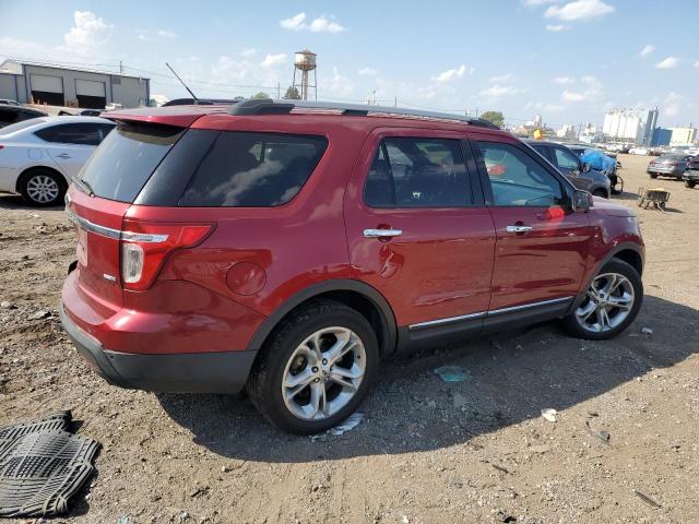 1FM5K8F80DGC20596 - 2013 FORD EXPLORER LIMITED RED photo 3