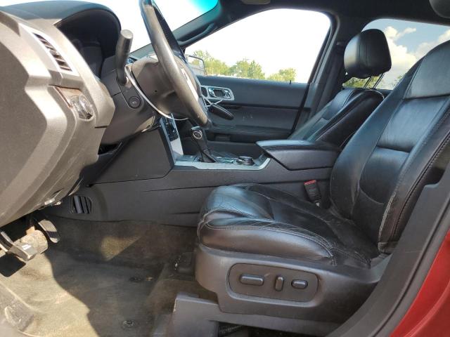 1FM5K8F80DGC20596 - 2013 FORD EXPLORER LIMITED RED photo 7