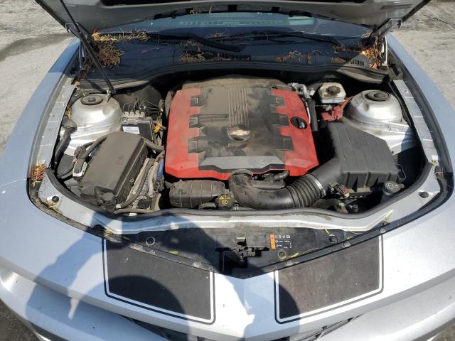 2G1FC1E35C9145712 - 2012 CHEVROLET CAMARO LT SILVER photo 11