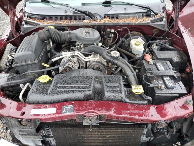 1B7GG22XXYS778032 - 2000 DODGE DAKOTA BURGUNDY photo 11