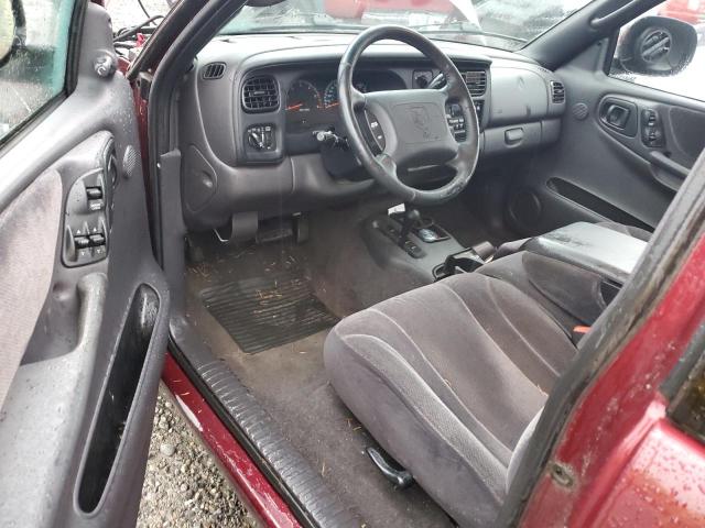 1B7GG22XXYS778032 - 2000 DODGE DAKOTA BURGUNDY photo 8