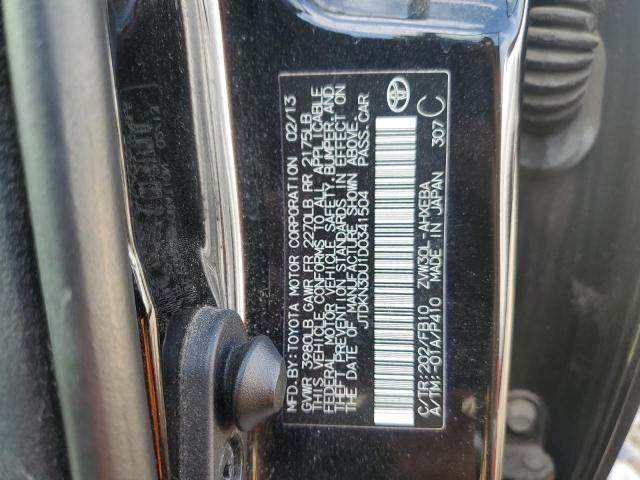 JTDKN3DU1D0341504 - 2013 TOYOTA PRIUS შავი ფოტო 12