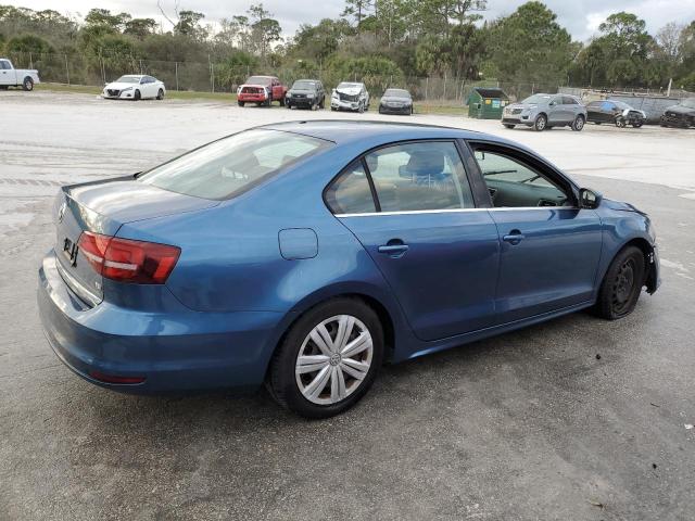 3VW2B7AJ4HM255873 - 2017 VOLKSWAGEN JETTA S BLUE photo 3