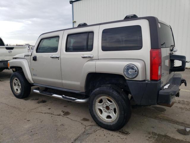 5GTDN13E278251266 - 2007 HUMMER H3 BEIGE photo 2