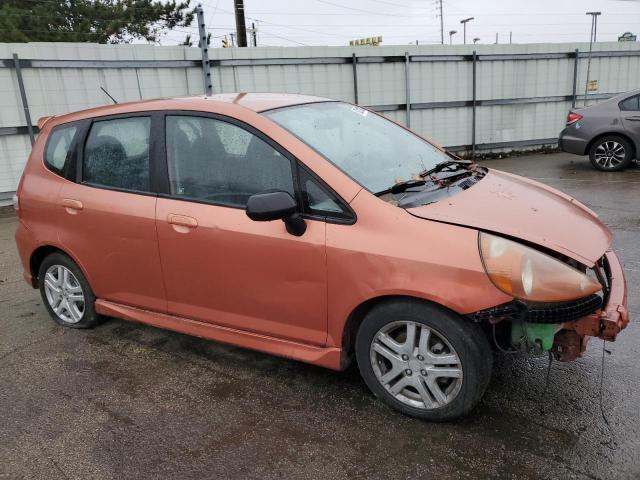 JHMGD38657S005561 - 2007 HONDA FIT S 橙色 照片 4