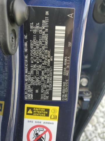 5TDZK3EH6CS081671 - 2012 TOYOTA HIGHLANDER BASE Azul foto 14