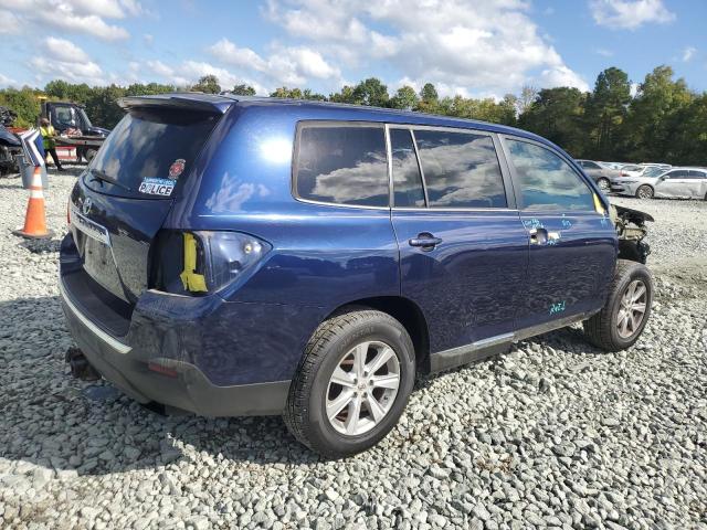 5TDZK3EH6CS081671 - 2012 TOYOTA HIGHLANDER BASE Azul foto 3