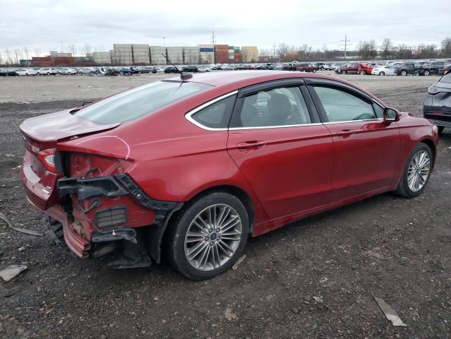 3FA6P0H9XGR296766 - 2016 FORD FUSION SE RED photo 3