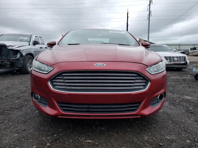 3FA6P0H9XGR296766 - 2016 FORD FUSION SE RED photo 5