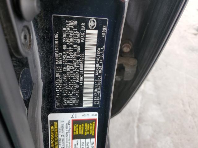 4T1BK1EB1DU058289 - 2013 TOYOTA AVALON BASE أسود صورة 12