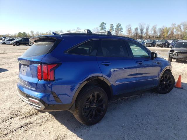 5XYRKDLF2NG104497 - 2022 KIA SORENTO SX BLUE photo 3