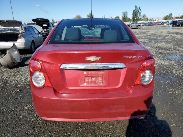 1G1JC5SH5D4152049 - 2013 CHEVROLET SONIC LT Қызыл фото 6