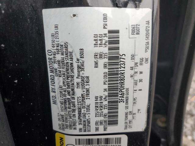 3FA6P0HR8DR123775 - 2013 FORD FUSION SE 黑色 照片 13