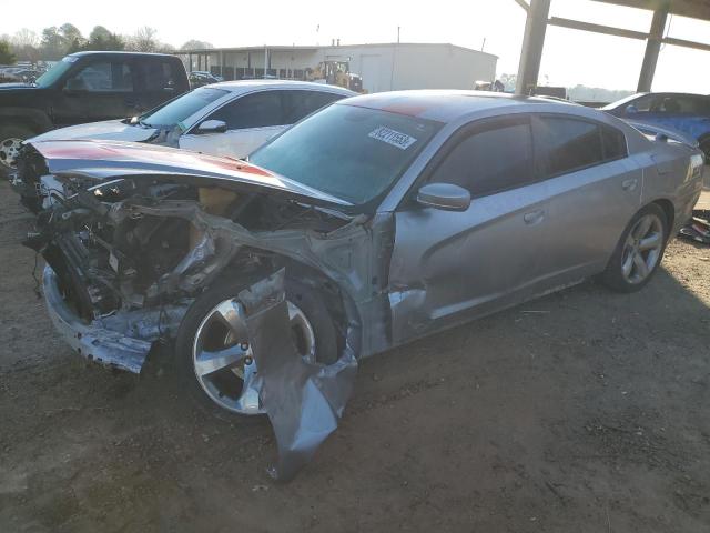 2C3CDXHG1EH100594 - 2014 DODGE CHARGER SXT SILVER photo 1