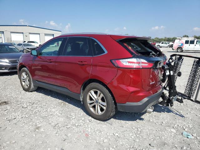 2FMPK4J93KBB86627 - 2019 FORD EDGE SEL MAROON photo 2