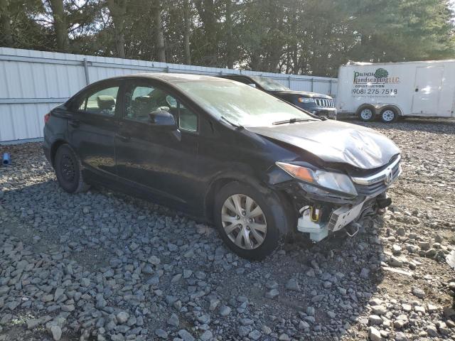 2HGFB2F53CH599268 - 2012 HONDA CIVIC LX BLACK photo 4