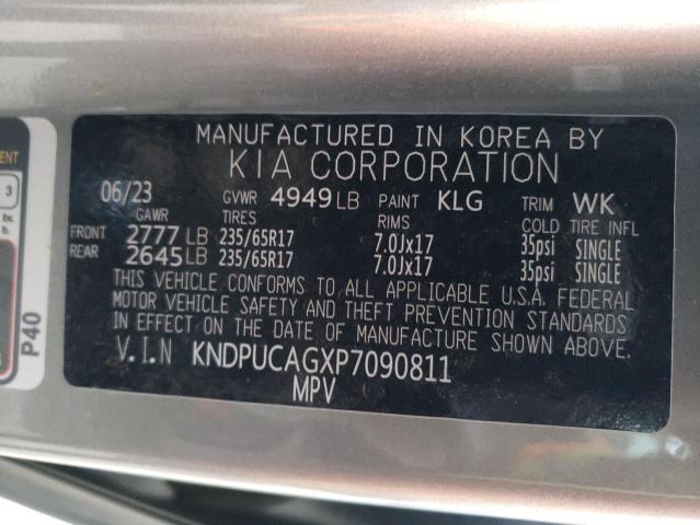 KNDPUCAGXP7090811 - 2023 KIA SPORTAGE LX GRAY photo 13