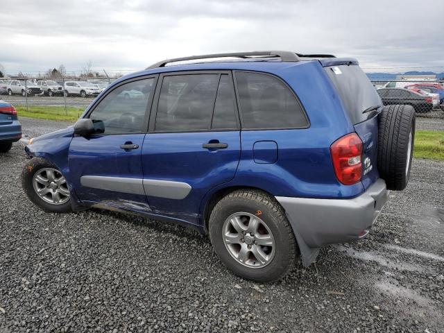 JTEHD20V440005444 - 2004 TOYOTA RAV4 BLUE photo 2