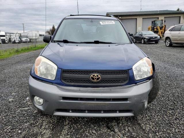 JTEHD20V440005444 - 2004 TOYOTA RAV4 BLUE photo 5