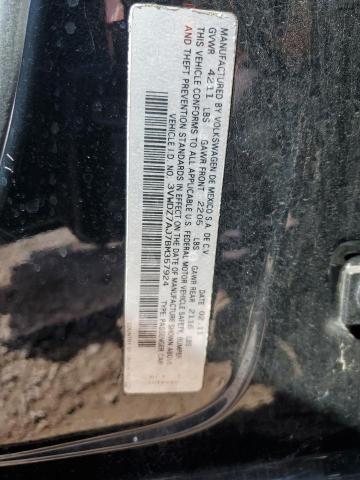 3VWDZ7AJ7BM357924 - 2011 VOLKSWAGEN JETTA SE BLACK photo 12