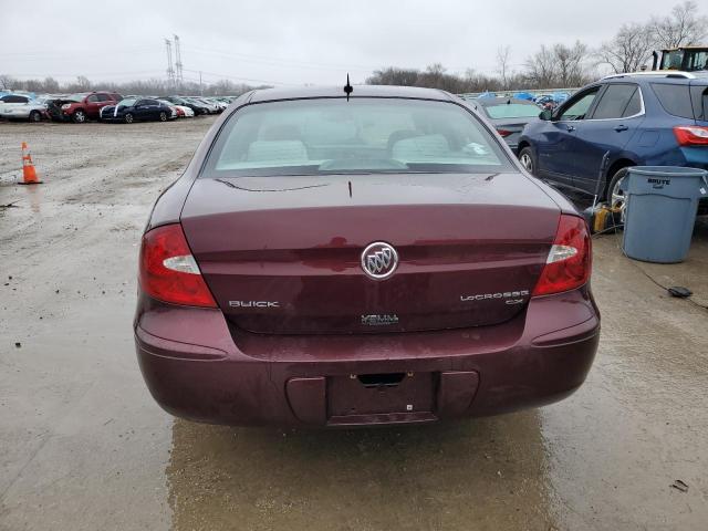 2G4WC582X61260290 - 2006 BUICK LACROSSE CX BURGUNDY photo 6