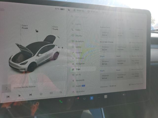 5YJYGDEF5LF002903 - 2020 TESLA MODEL Y WHITE photo 9