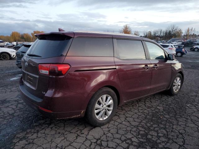 KNDMB5C10G6163560 - 2016 KIA SEDONA LX MAROON photo 3