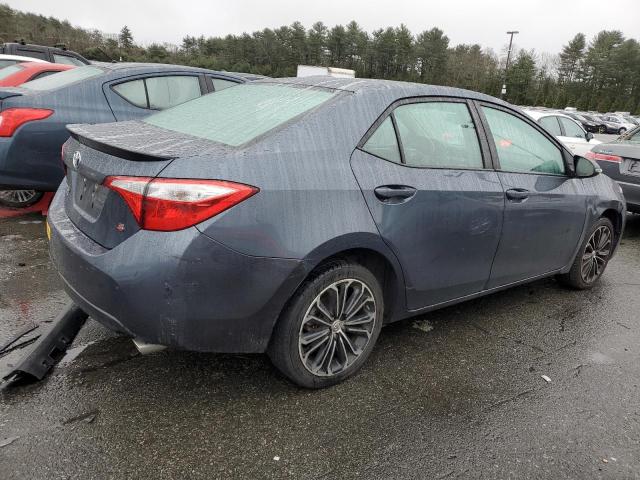 2T1BURHE9EC002912 - 2014 TOYOTA COROLLA L BLUE photo 3