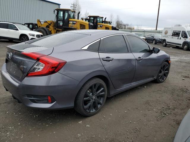 19XFC2F88ME004059 - 2021 HONDA CIVIC SPORT 灰色 照片 3