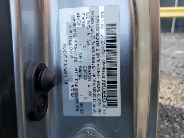 JM1NC25F390202804 - 2009 MAZDA MX-5 MIATA SILVER photo 12