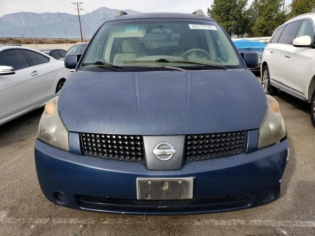 5N1BV28U46N116810 - 2006 NISSAN QUEST S BLUE photo 5