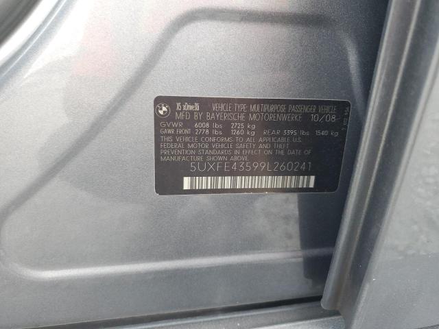 5UXFE43599L260241 - 2009 BMW X5 XDRIVE30I SILVER photo 13