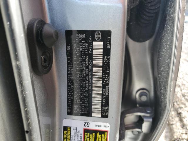 4T1G11AK0PU730524 - 2023 TOYOTA CAMRY SE NIGHT SHADE SILVER photo 12