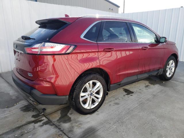 2FMPK4J93KBB25343 - 2019 FORD EDGE SEL RED photo 3