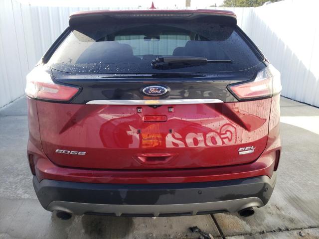 2FMPK4J93KBB25343 - 2019 FORD EDGE SEL RED photo 6