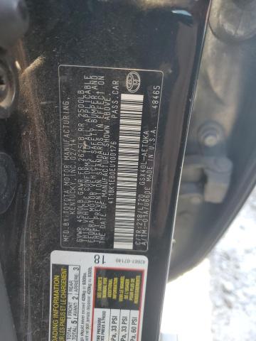 4T1BK1EB0EU100176 - 2014 TOYOTA AVALON BASE Սև լուսանկար 12