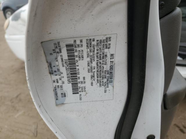 1FAFP53U17A187695 - 2007 FORD TAURUS SE WHITE photo 12