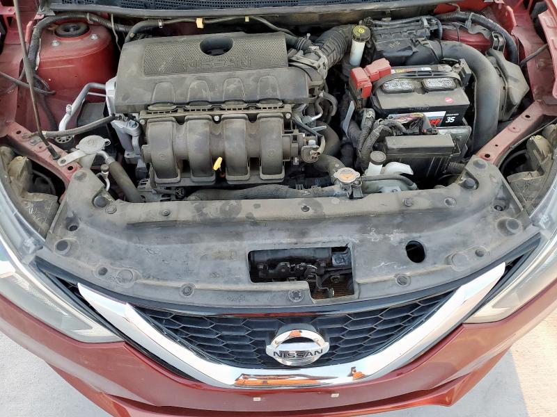 3N1AB7AP5HL636367 - 2017 NISSAN SENTRA S BURGUNDY photo 11