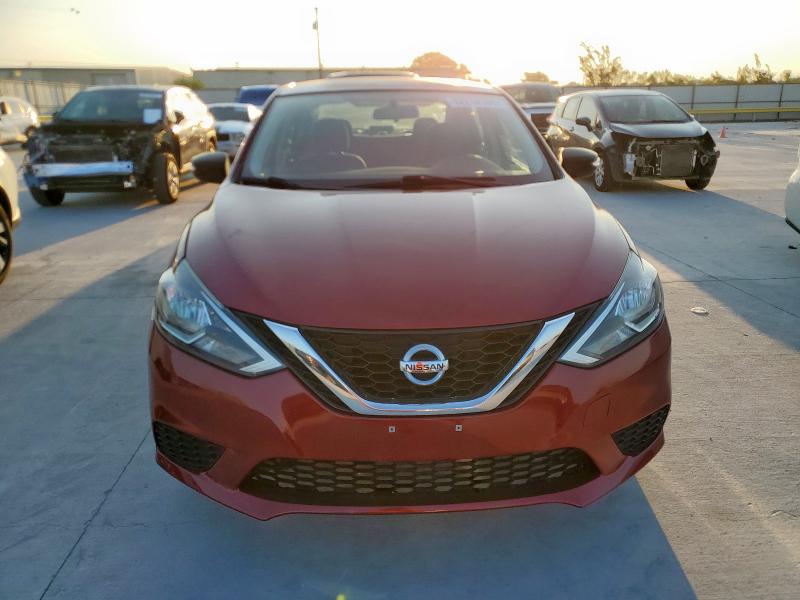 3N1AB7AP5HL636367 - 2017 NISSAN SENTRA S BURGUNDY photo 5