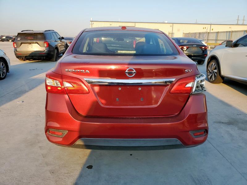 3N1AB7AP5HL636367 - 2017 NISSAN SENTRA S BURGUNDY photo 6