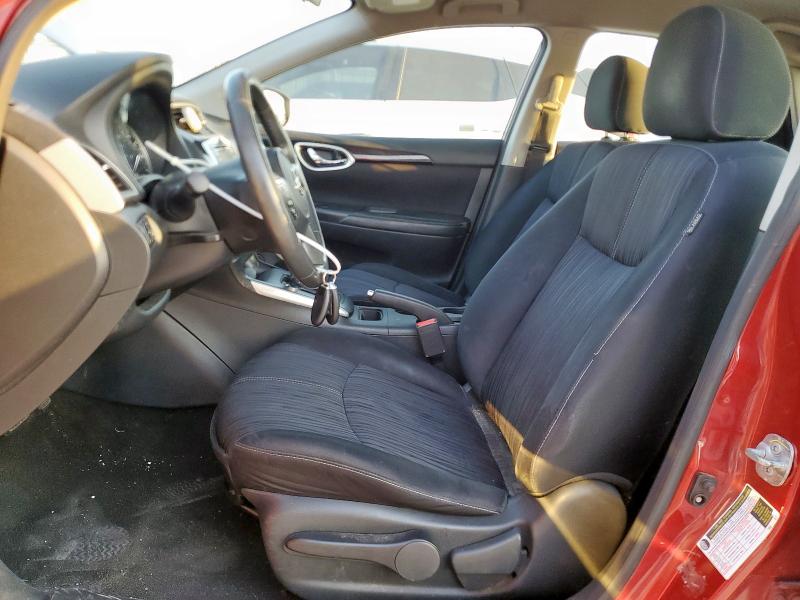 3N1AB7AP5HL636367 - 2017 NISSAN SENTRA S BURGUNDY photo 7