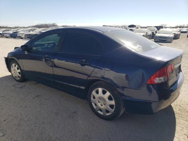 1HGFA16599L025444 - 2009 HONDA CIVIC LX BLUE photo 2