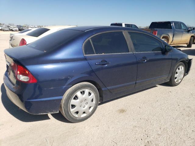 1HGFA16599L025444 - 2009 HONDA CIVIC LX BLUE photo 3