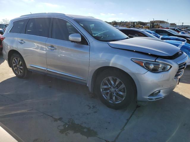 5N1AL0MN3DC327106 - 2013 INFINITI JX35 SILVER photo 4