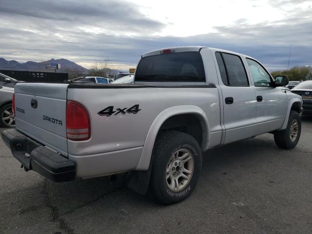 1D7HG38N23S205026 - 2003 DODGE DAKOTA QUAD SPORT SILVER photo 3